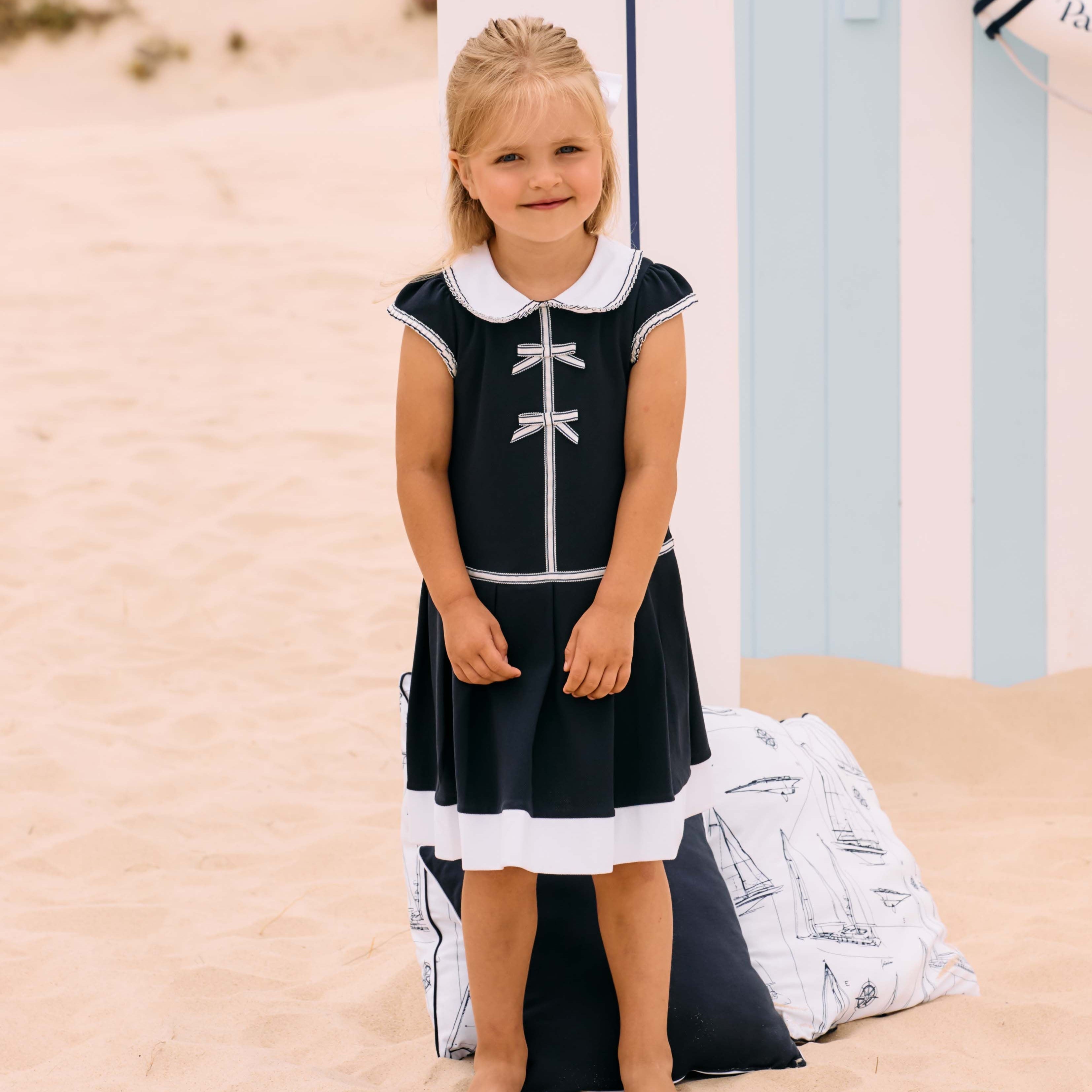 Patachou Navy Dress